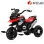 new trending fashionable 1-6 years old kids double drive 3 wheels electric scooter ride on motorcycle toy with music and light