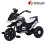 new trending fashionable 1-6 years old kids double drive 3 wheels electric scooter ride on motorcycle toy with music and light