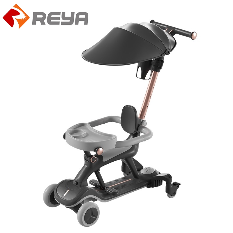 Factory Price Four In One Baby Walker Kids Kick Scooter Push Scooter With Three Flash Pu Wheels