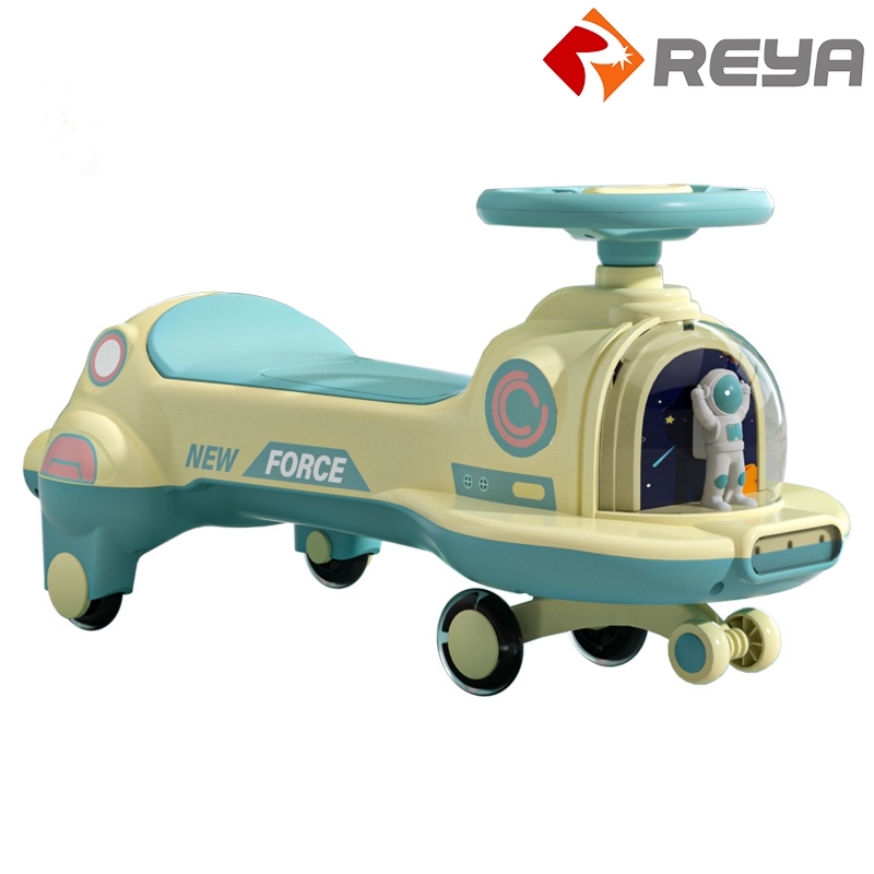 2024 High quality wholesale safety for children upgrade ride on toy kids wiggle car flashlight baby swing car wiggle car